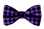 Purple silk men's bow tie