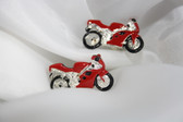 Fast and Furious: Red Motorcycle Cufflinks