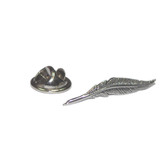 Quill Pen Lapel Pin Badge in pewter