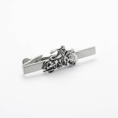 Motorcycle Tie Bar in chrome with black detail