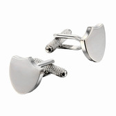 Shield Shape Cufflinks  (if require engraving there is an additional charge)
