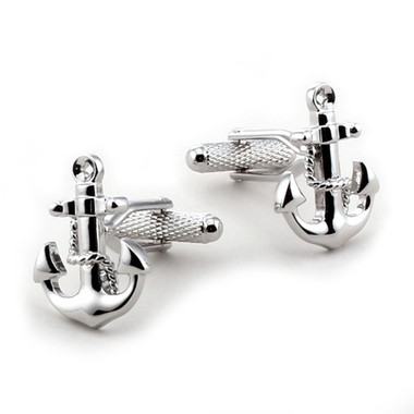 Ship's Anchor with rope Cufflinks