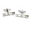 Chrome Safety Pin Design Cufflinks: Perfect for New Dad - or to wear to a Christening.