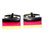 Cufflinks representing the Bundesflagge,the Federal Flag of Germany.