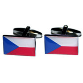 Cufflinks as the Flag of the Czech Republic