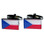 Cufflinks as the Flag of the Czech Republic