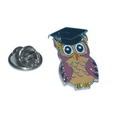 Owl Graduation Lapel Pin Badge