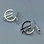 Euro Symbol Silver-Plated Chain-linked Cufflinks