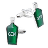 Bottle of Gin design cufflinks