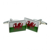 Welsh Dragon Flag Cufflinks