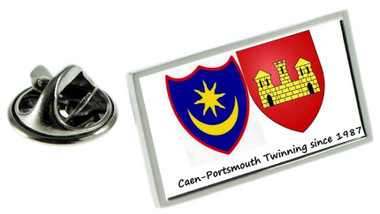 Custom Lapel Pin Badge : Portsmouth - Caen Twinning Association