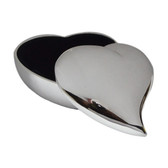Swirl heart shaped jewel / cufflink case with black velveteen lining
Excellent for Ladies as well as men!