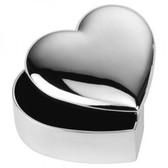 Heart shaped jewel / cufflink case with very dark navy velveteen lining
Excellent for Ladies as well as men!