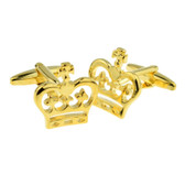 Golden Crown Cufflinks