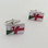 Welsh (Red Dragon) Flag combined with the English (Cross of St George) Flag Cufflinks 