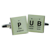 P-UB (pub) Periodic Table style Cufflinks