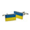 Flag of The Ukraine on Cufflinks