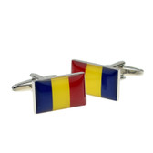  Romanian Flag Cufflinks 
