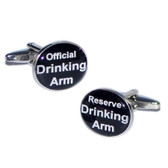 Official Drinking Arm (& Reserve) Oval Cufflinks  