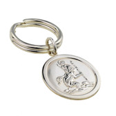 Sterling Silver St. Christopher Key Ring