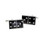 Black domino style cufflinks : 3 and 4  