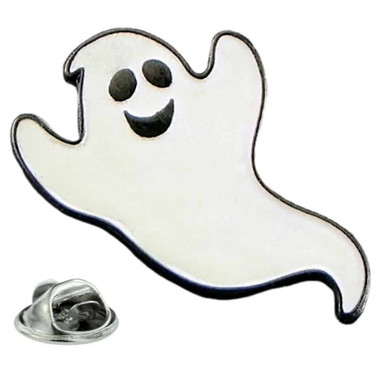 Super spooky fun ghost lapel pin badge