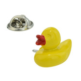 You don't have to be quackers to love our yellow rubber duck inspired lapel pin badge!