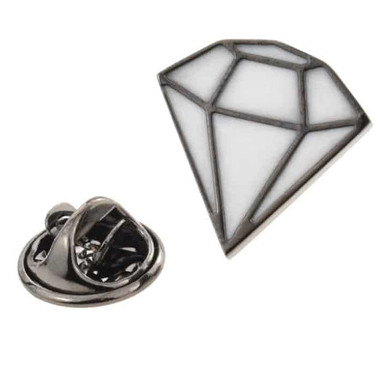 Diamond Shaped Lapel Pin Badge