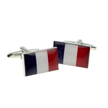 Stylish French Flag Cufflinks