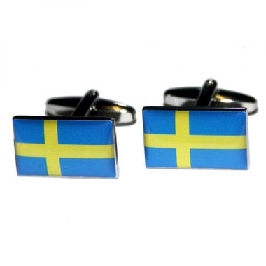 Swedish Flag cufflinks