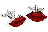 Red Lips Novelty cufflinks