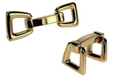 Gold Modern cufflinks