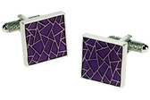 Purple Mosaic cufflinks