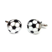 Football ball design cufflinks
