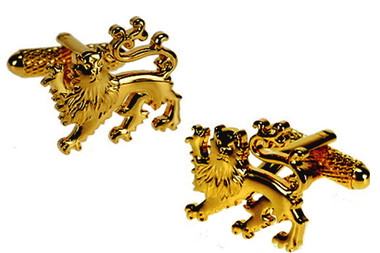 Gold Lion cufflinks