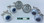 Eye Test Board Style Cufflinks 
shown with Googley Eyes Cufflinks (clw712) 
and Novelty Cufflinks as Blue Eye Balls (hmc93)