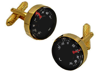 Gold Thermometer Cufflinks