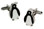 Penquin with crystal eyes Cufflinks