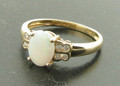 14ct Opal & Diamond Ring £345
