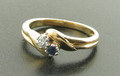 9ct Sapphire & Diamond Cluster Ring £190