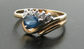 9ct Sapphire & Diamond Cluster Ring £175
