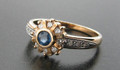 9ct Sapphire & Diamond Cluster Ring £150