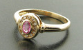 9ct Pink Sapphire & Diamond Cluster Ring £199.00