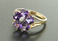 9ct Amethyst & Diamond ring £149 