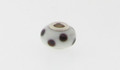 Jo for Girls White/ black dots murano glass bead