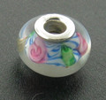 Jo for Girls Flower pattern murano glass bead