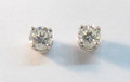18ct White Gold Brilliant Cut 0.40ct Solitaire Stud Earrings