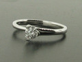 18ct White Gold Diamond solitaire Ring Brilliant Cut 845