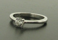 18ct White Gold Diamond Solitaire Ring Si1 H Cetificted Brilliant Cut 0.36ct