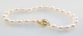 Pearl Bracelet 7mm Akoya Cultured Pearls With 9ct Gold Clasp